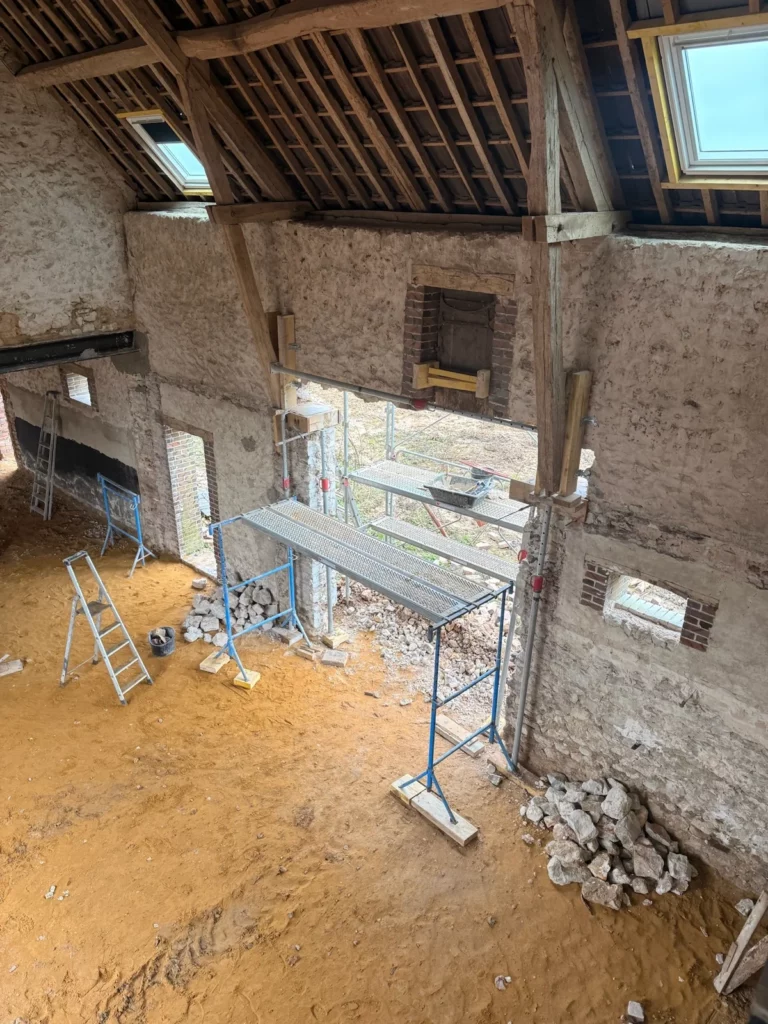 villa perchée maison privative perche - travaux